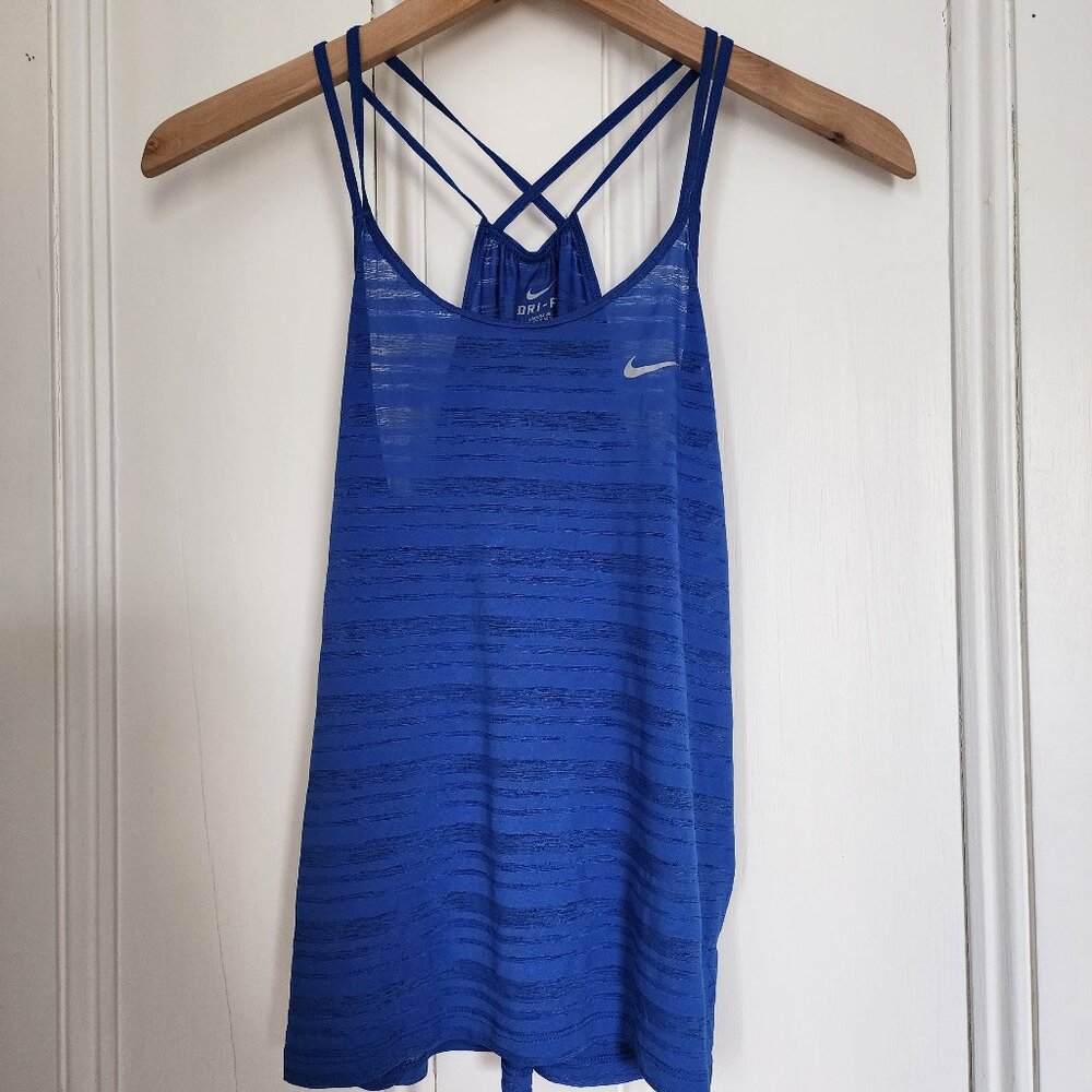 Nike Dri-Fit Women’s XS Blue Athletic Tank Top / Workout Shirt